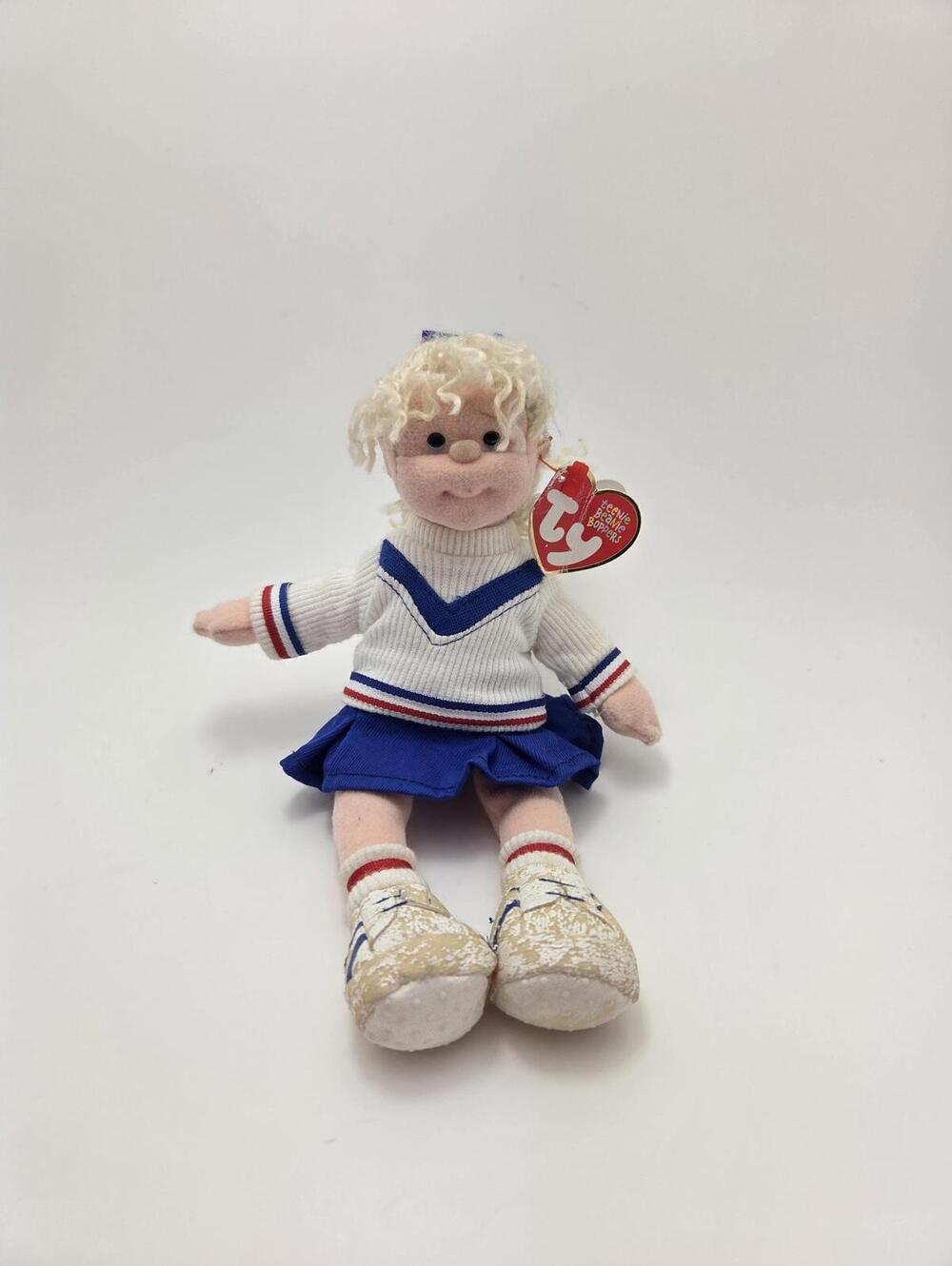Ty Teenie Bopper “Dear Debbie” the Girl Doll Creased Tag Peeling Shoes (9 inch)